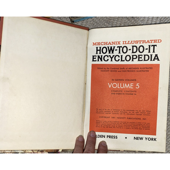 Mechanix Illustrated How To Do It Encyclopedia SET 1961 (Volumes 5 & 8) - Picture 8 of 9